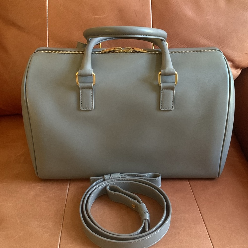 Saint Laurent Gray Leather Women's Bag - Picture 5 of 17
